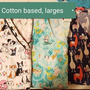 LARGE COTTON SCRUB TOPS